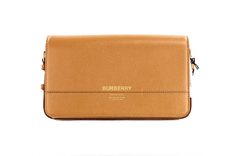 Sparkling Sequined Burberry Bags for PartiesBurberry Grace Small Nutmeg Smooth Leather Flap Crossbody Clutch Handbag Purse