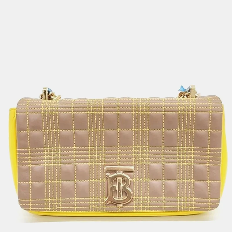 Limited Edition Burberry Bags for CollectorsBeige Quilted Leather Small Lola Shoulder Bag