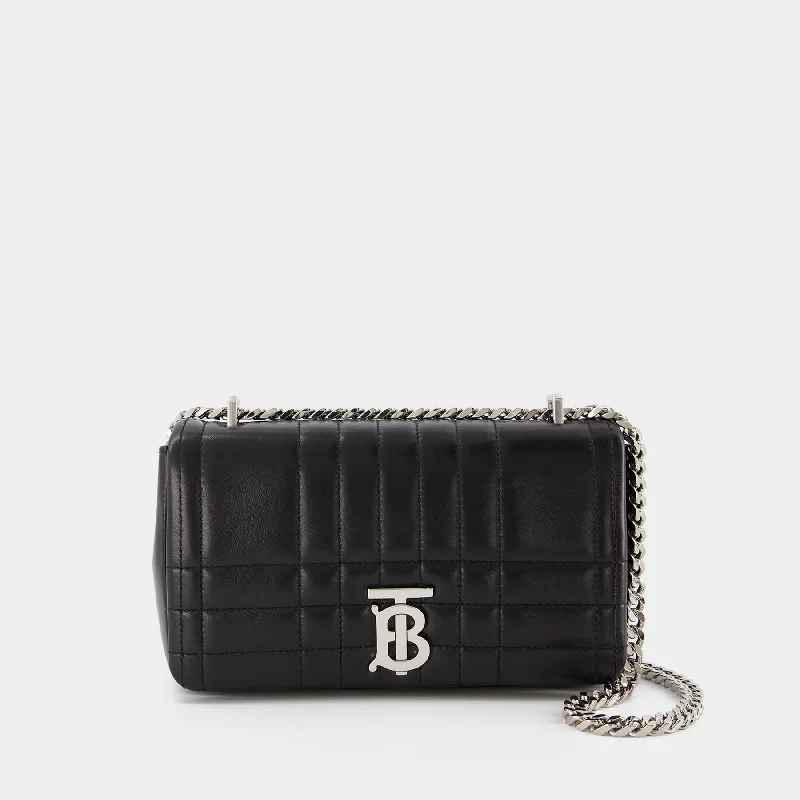 Miniature Burberry Crossbody Bags for Evening OutLl Sm Lola Cl Qxc Hobo Bag - Burberry -  Black  - Leather