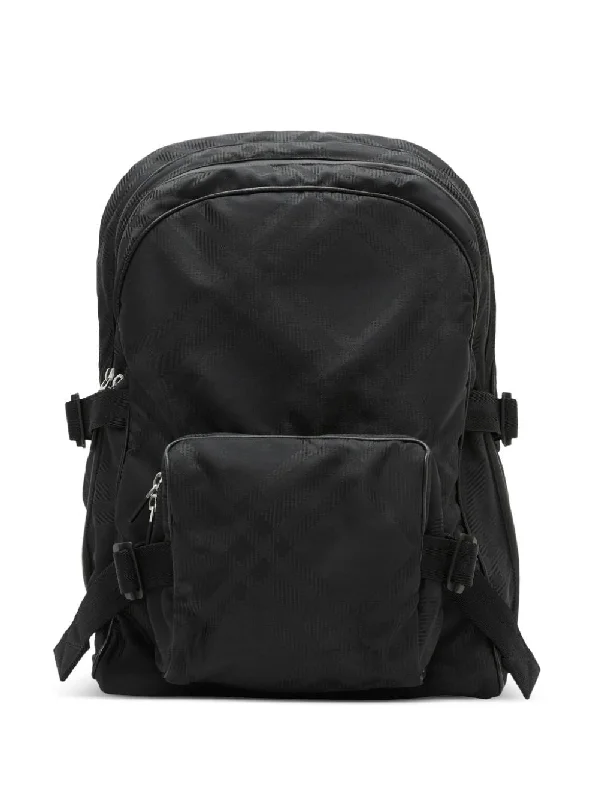 Affordable Replica - Looking Burberry BagsMen's Check Jacquard Backpack in Black | 8080840157683