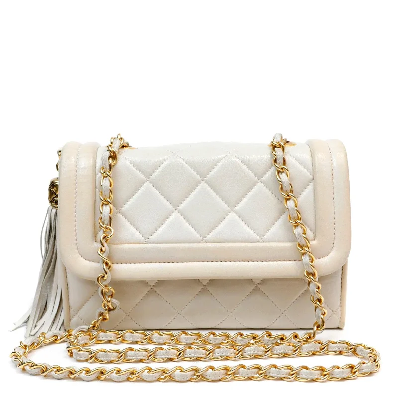 Chanel Chain Strap Handbag for Everyday UseChanel Navy Vintage Quilted Lambskin Bag w/ Tassle & Gold Hardware