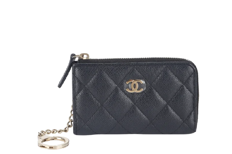 Chanel bags in luxury boutiques worldwideCHANEL L SHAPE ZIPPY CARD HOLDER (2836xxxx) BLACK CAVIAR LGHW NO CARD WITH BOX