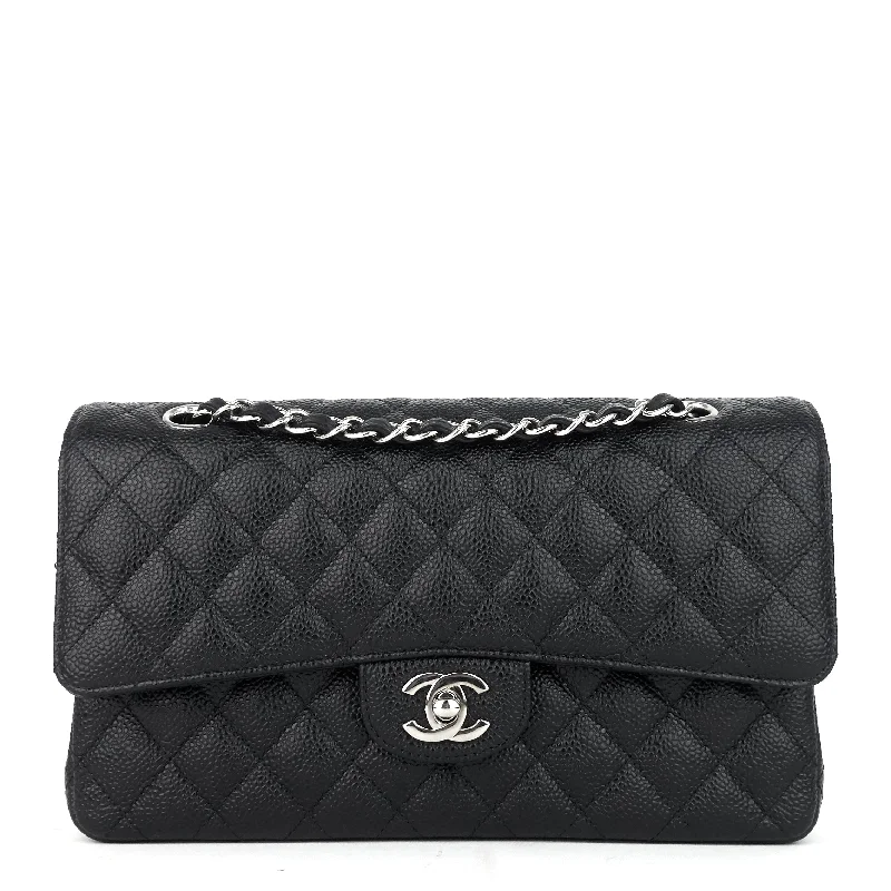 Chanel bags for women with a taste for high fashionDouble Flap Quilted Caviar Leather Bag