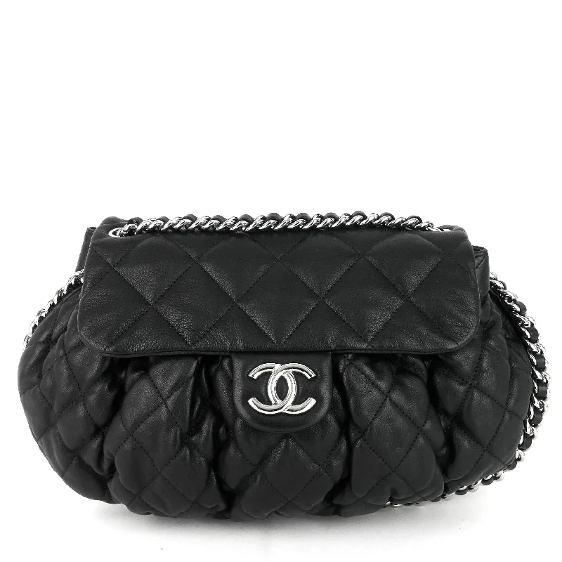 Chanel bags with adjustable chain strapsChain Around Large Lambskin Leather Flap Bag