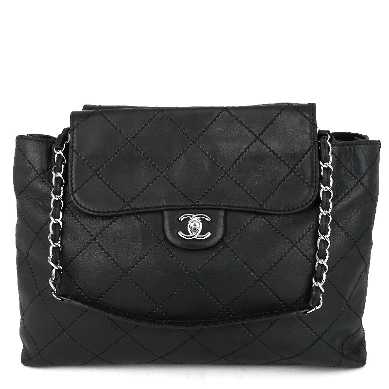 Chanel Lightweight Handbag for Daily ErrandsWild Stitch Leather Double Sided Flap Bag