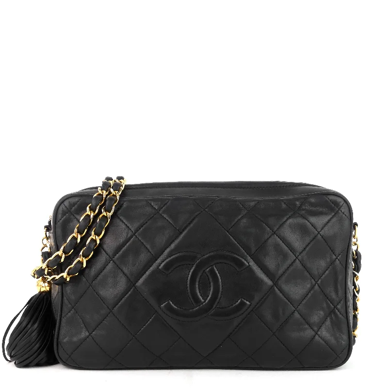 Chanel Luxury Handbag for High - End EventsQuilted Lambskin Leather Camera Bag