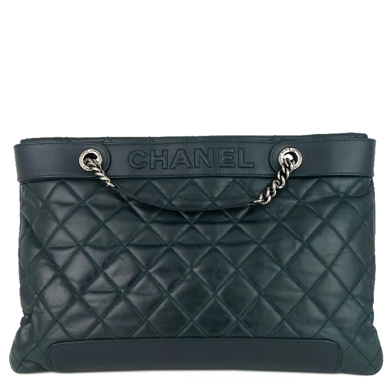 Chanel bags for women who love timeless fashionGlazed Calfskin Leather Shopping Tote Bag