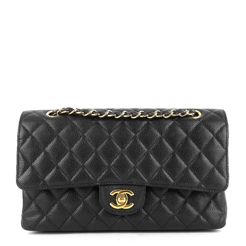 Chanel Quilted Leather Shoulder Bag for FashionistasDouble Flap Quilted Caviar Leather Bag