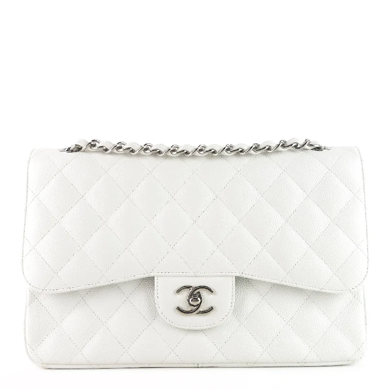 Chanel bags for women with minimalist styleDouble Flap Quilted Caviar Leather Bag