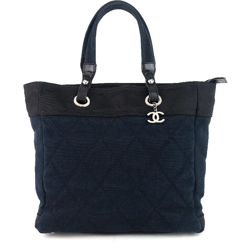 Chanel Quilted Leather Shoulder Bag for FashionistasParis-Biarritz MM Nylon Tote Bag