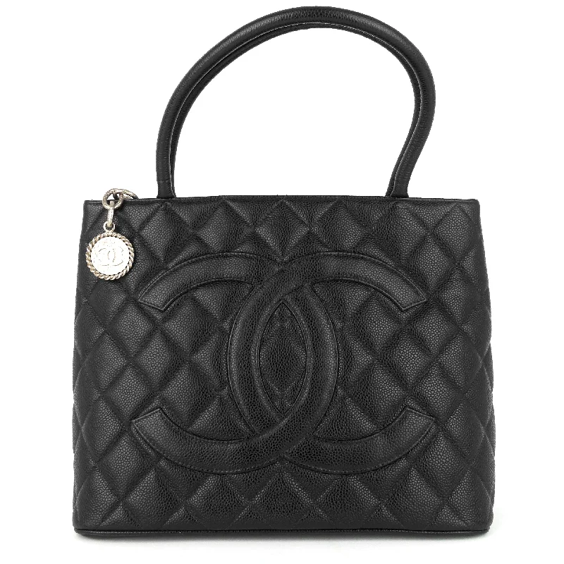 Chanel Limited Edition Handbag for CollectorsMedallion Caviar Leather Tote Bag