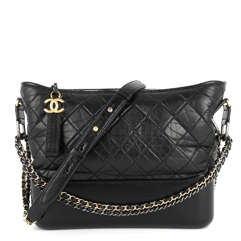 Chanel Quilted Leather Shoulder Bag for FashionistasGabrielle Medium Calfskin Hobo Bag