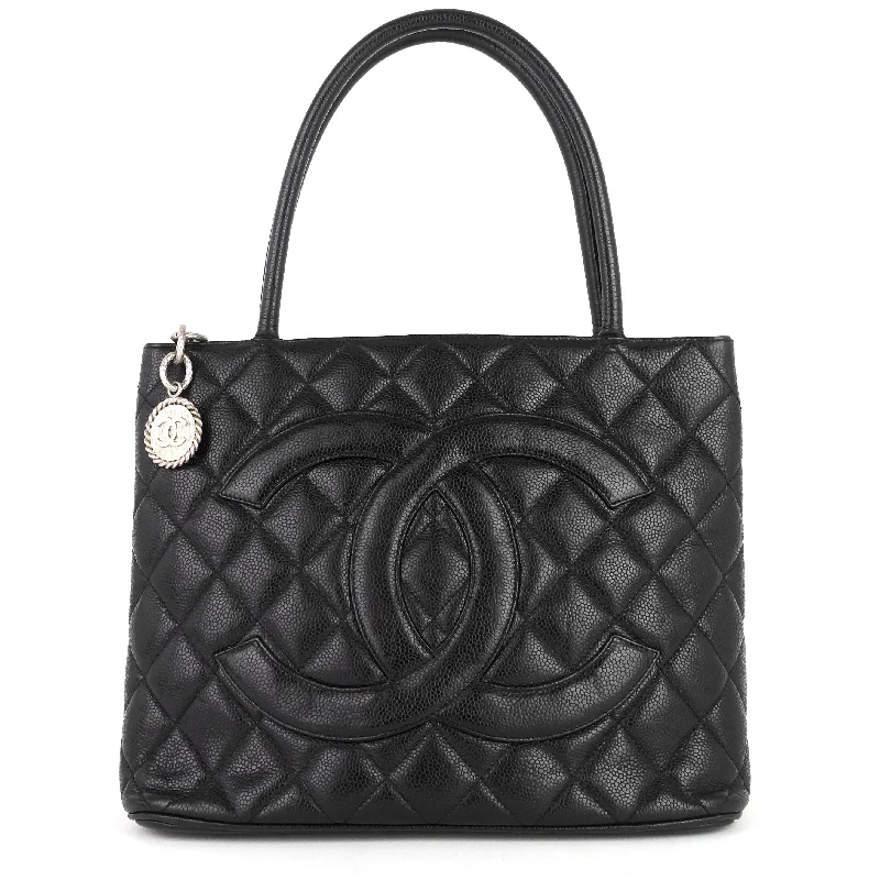 Chanel bags with exclusive seasonal releasesMedallion Caviar Tote Bag