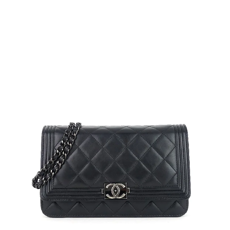 Chanel Classic Flap Bag for Evening PartyBoy Lambskin Leather Wallet On Chain WOC