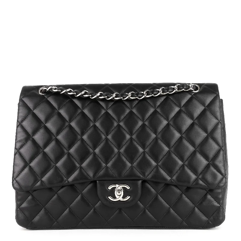 Chanel bags available at online luxury retaileMaxi Single Flap Lambskin Bag