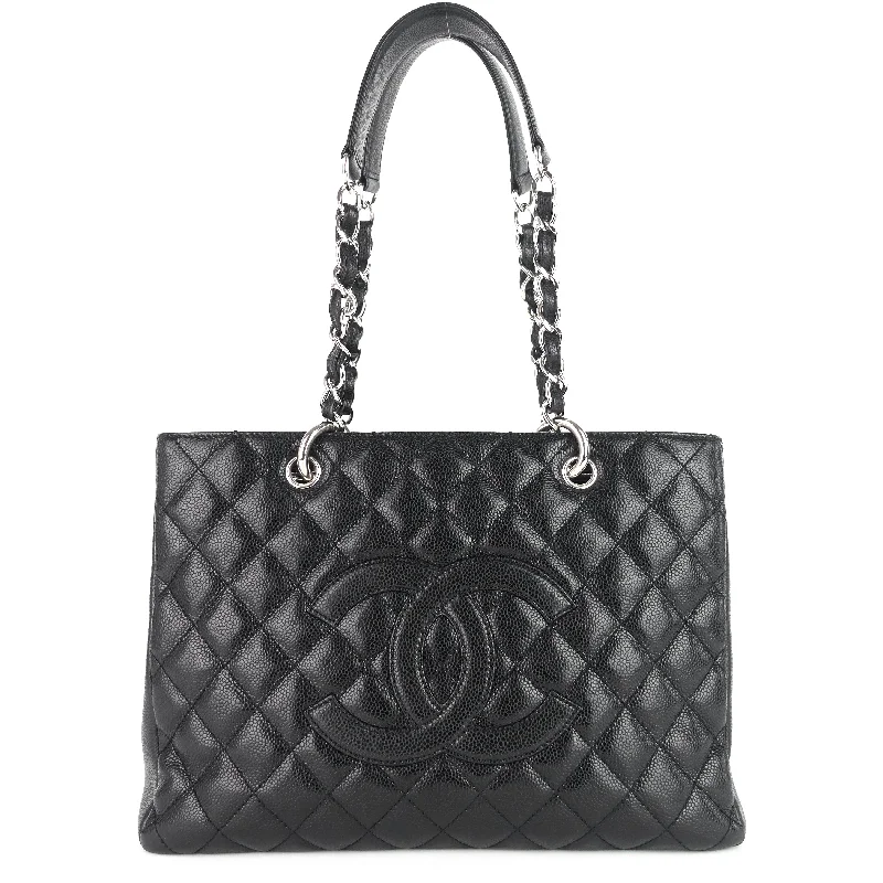 Chanel bags with the perfect balance of luxury and functionalityGrand Shopping Tote GST Caviar Leather Bag