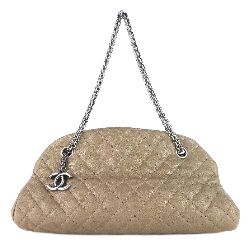 Chanel Medium Tote Bag for Office LadiesJust Mademoiselle Medium Caviar Leather Bowler Bag