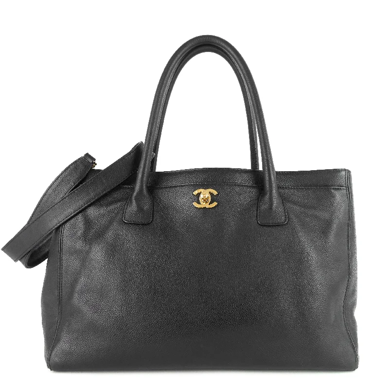 Chanel bags with modern touchesExecutive Cerf XL Caviar Leather Tote Bag