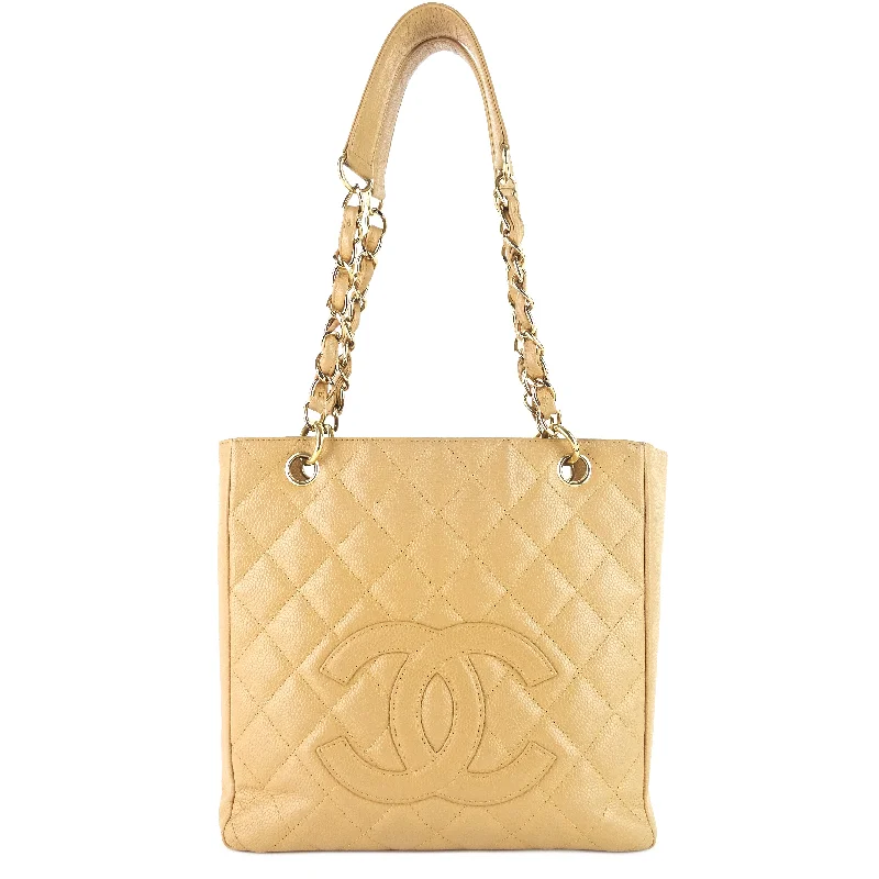 Chanel bags for women with a taste for high fashionPetite Shopping Tote Quilted Caviar Leather Bag