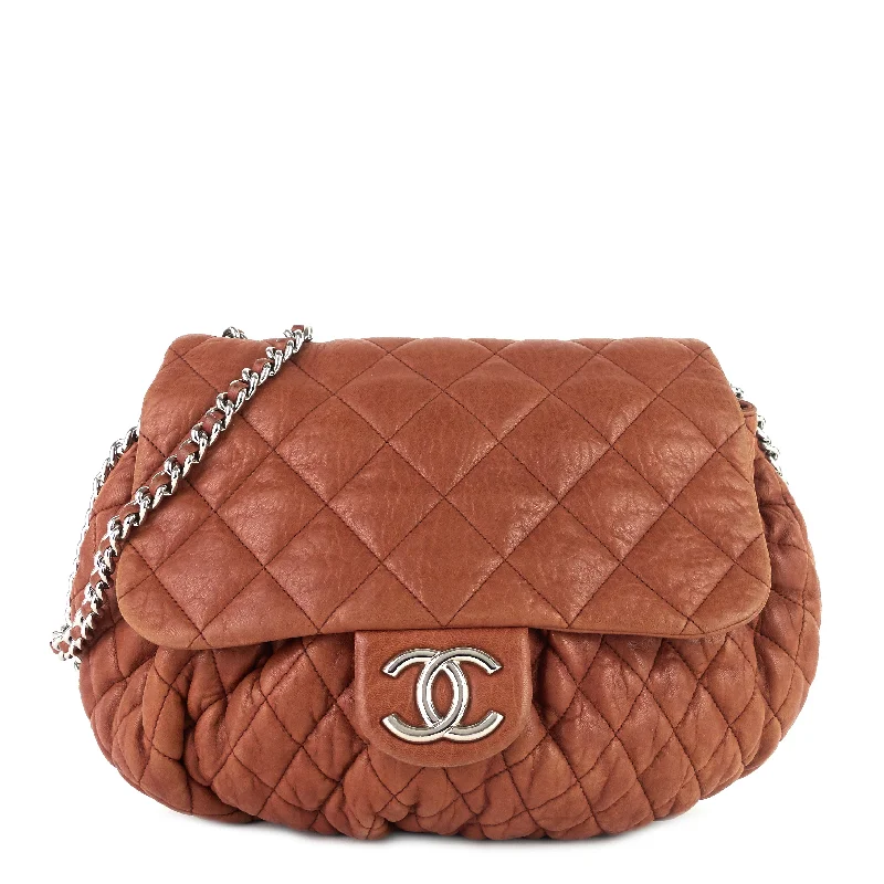 Chanel bags as wedding day accessoriesChain Around Large Calfskin Leather Flap Bag