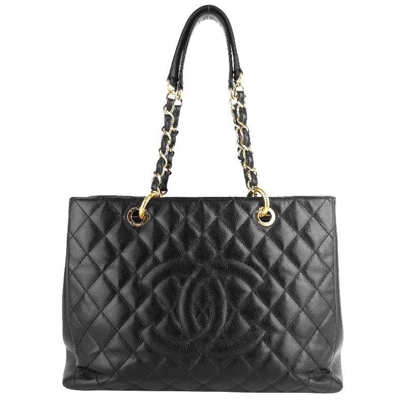 Chanel bags with exclusive seasonal designs and materialsGrand Shopping Tote GST Large Caviar Leather Bag