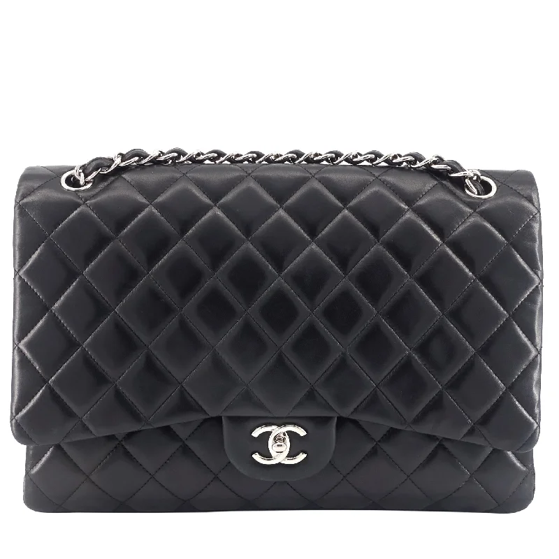 Chanel bags for women with a taste for high fashionClassic Maxi Single Flap Lambskin Leather Bag