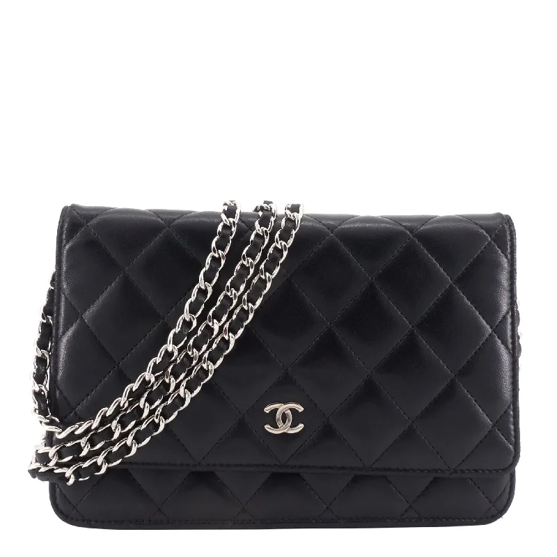 Chanel Medium Tote Bag for Office LadiesLambskin Leather Wallet on Chain Bag