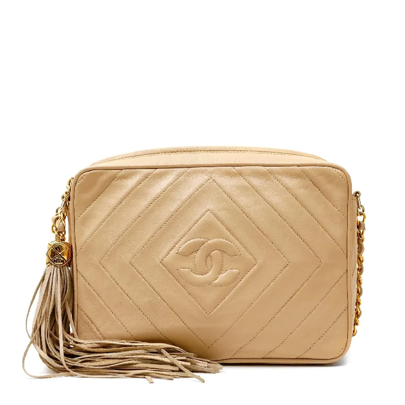 Chanel Limited Edition Handbag for CollectorsChanel Beige Quilted Leather Vintage Camera Bag