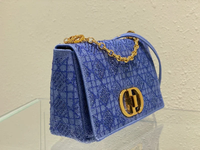 Contemporary Christian Dior handbags with a unique shapeChristian Dior Medium Caro Bag