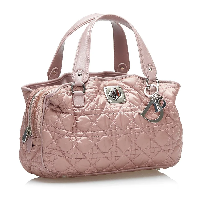 Christian Dior tote bags with a double - handle and shoulder - strap optionDior Cannage Nylon Handbag (36130)